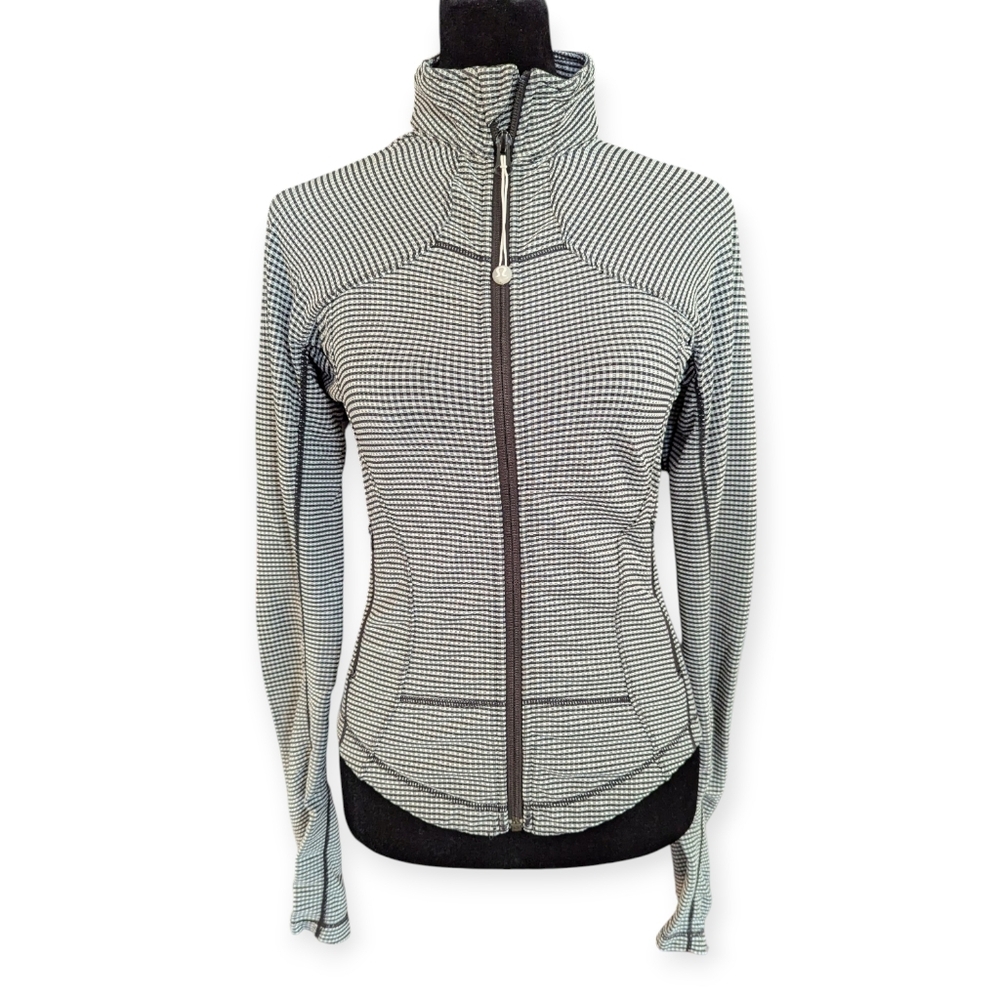 Lululemon Gingham Black And White Jacket XS To S